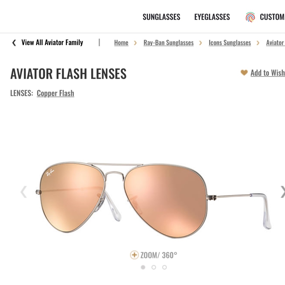 Ray-Ban Aviator Flash Lenses RB3025 Silver